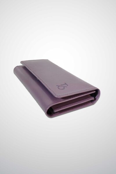 Purple Leather Clutch (For Women)